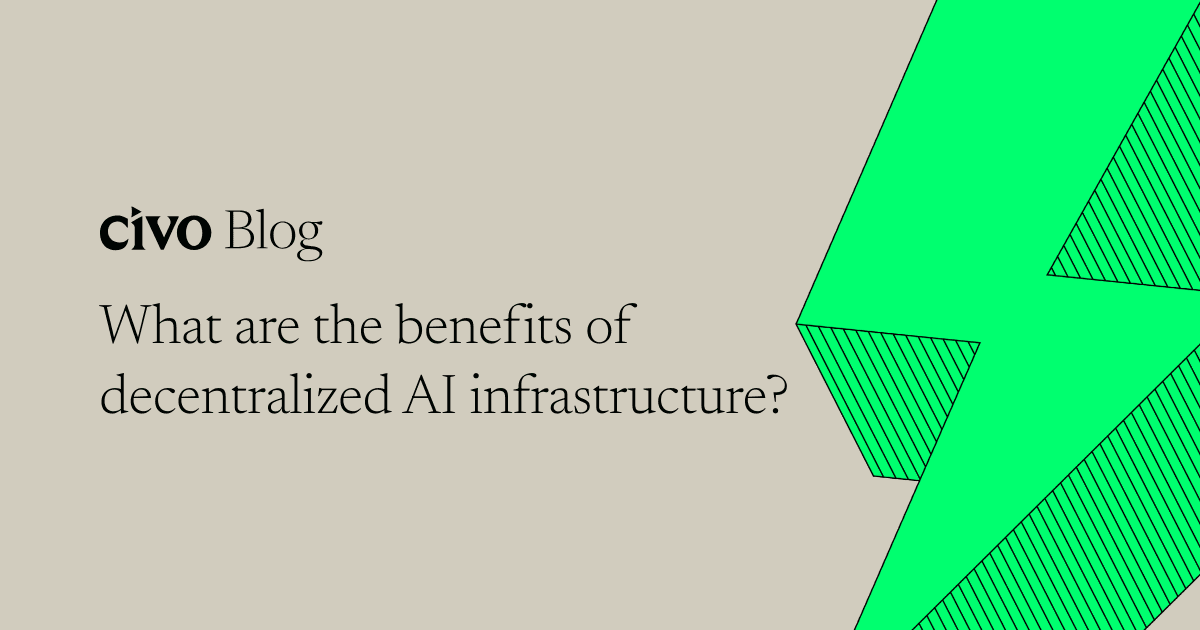 What are the benefits of decentralized AI infrastructure?