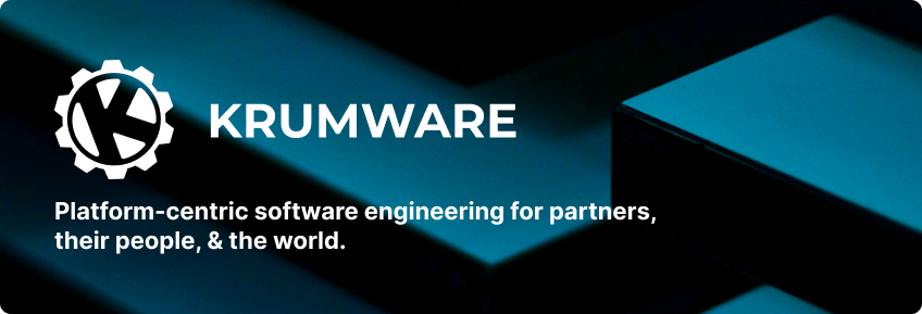 The Krumware logo on a light background