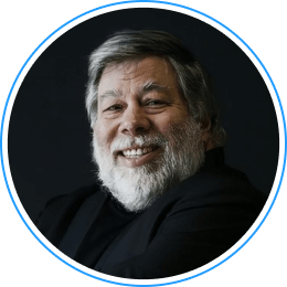 A headshot of Steve Wozniak